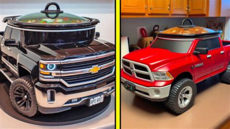 pickup truck crock pot|vehicle shaped crock pot.